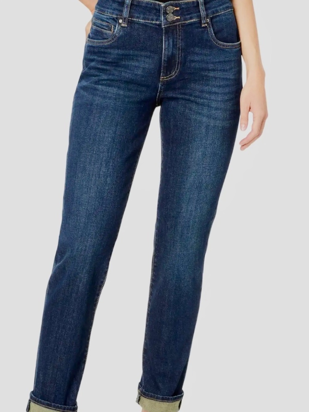 KUT From the Kloth Catherine High Rise Boyfriend Double Button Jeans Size 4